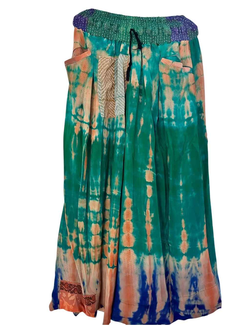 Kantha Bae Duality Silk Wide Leg Crossroads Pants NWOT